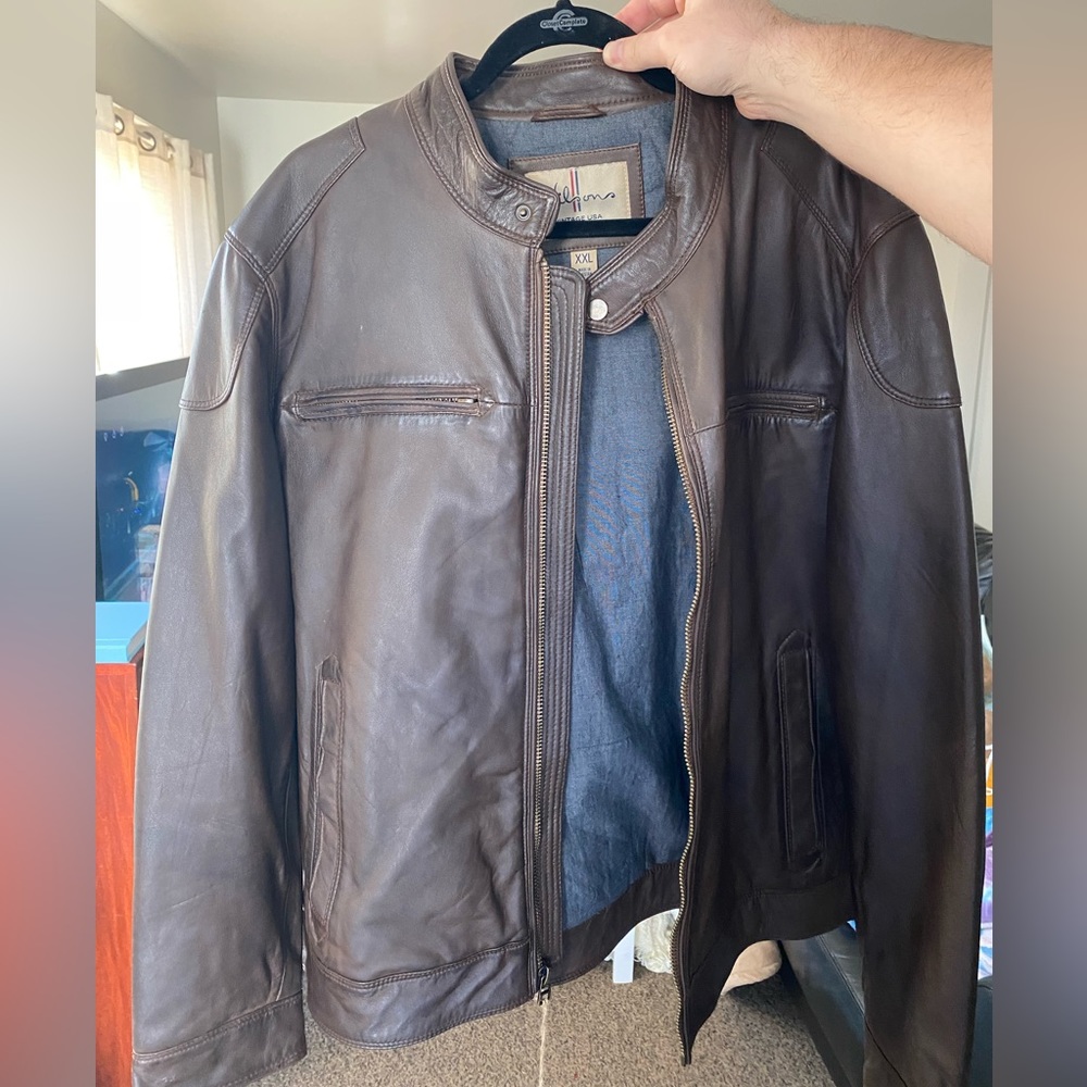 Wilson’s Vintage USA Men’s Brown Leather Jacket